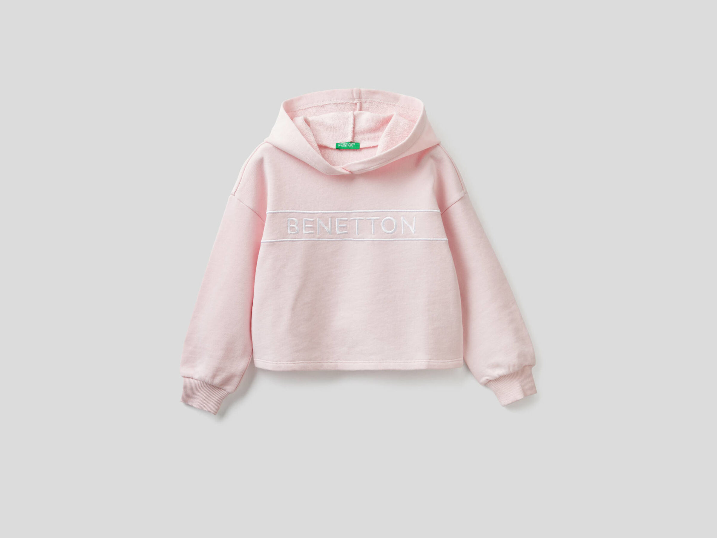 Sweatshirt in cotton with embroidered logo image number null