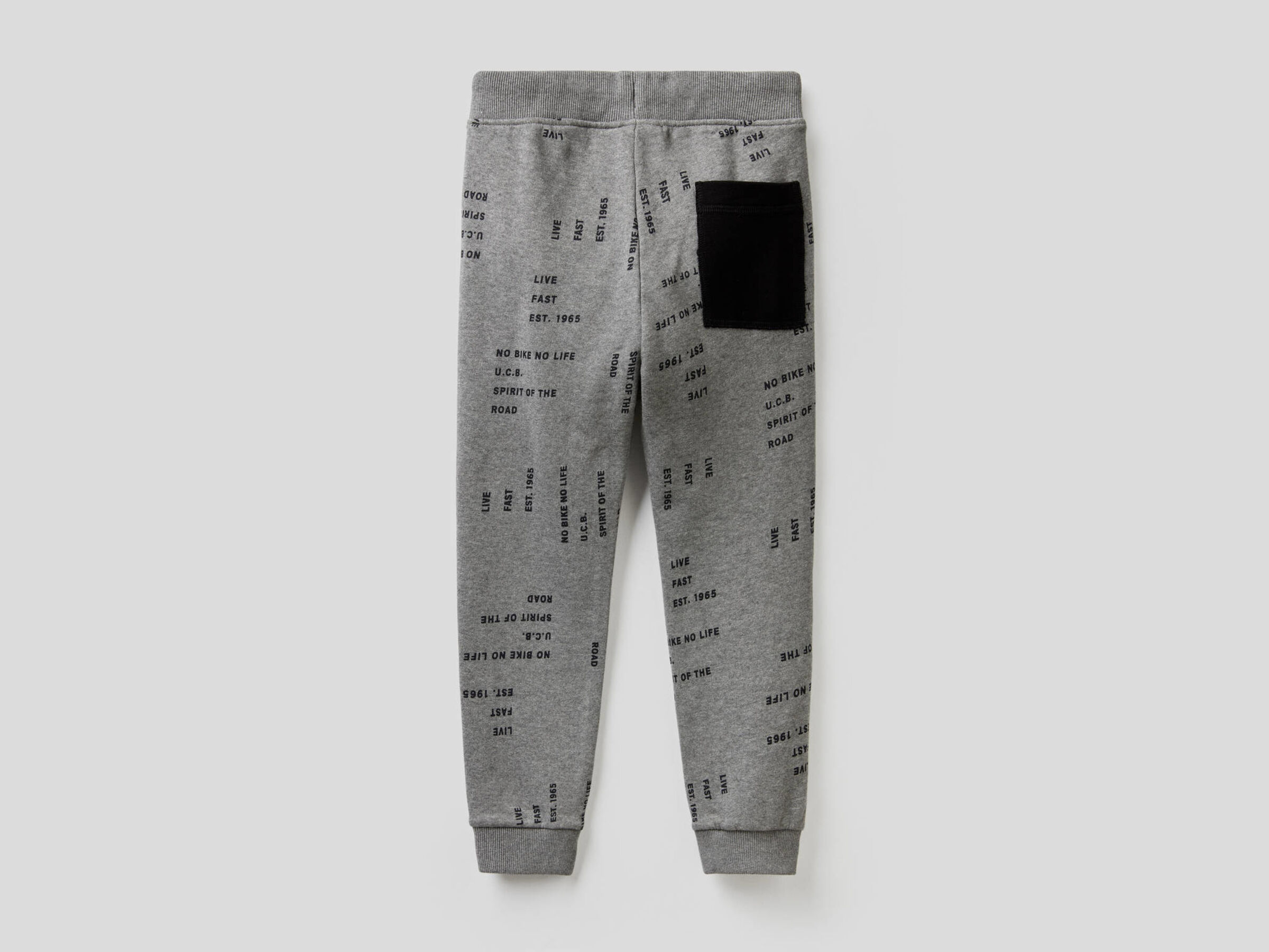 Pattern print sweatpants image number null