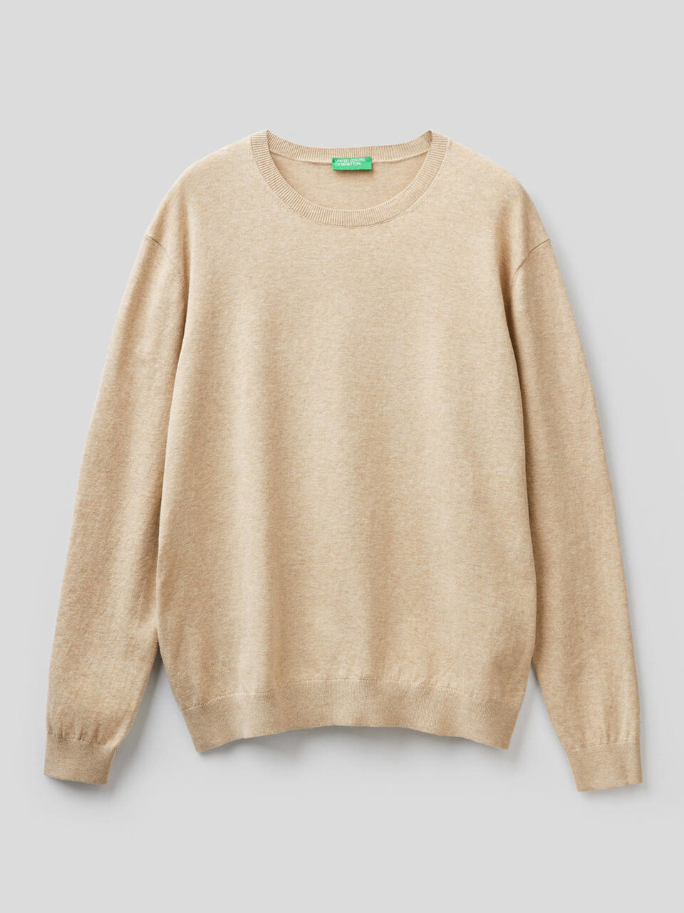 Crew neck sweater in cotton blend image number null