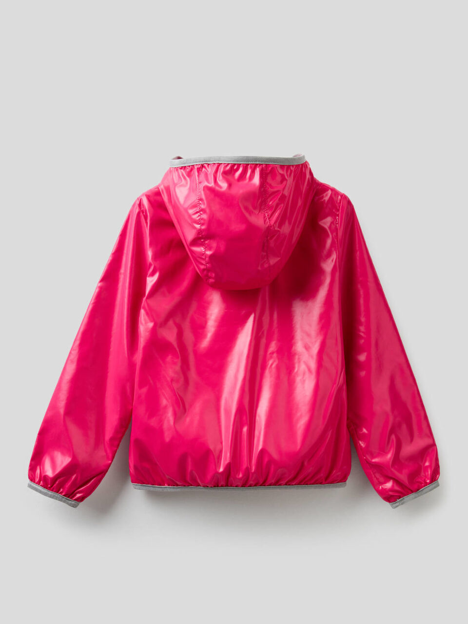 Jacket with hood in technical fabric image number null