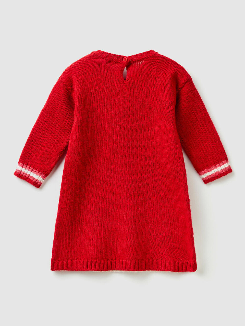 Sweater dress with inlay image number 2