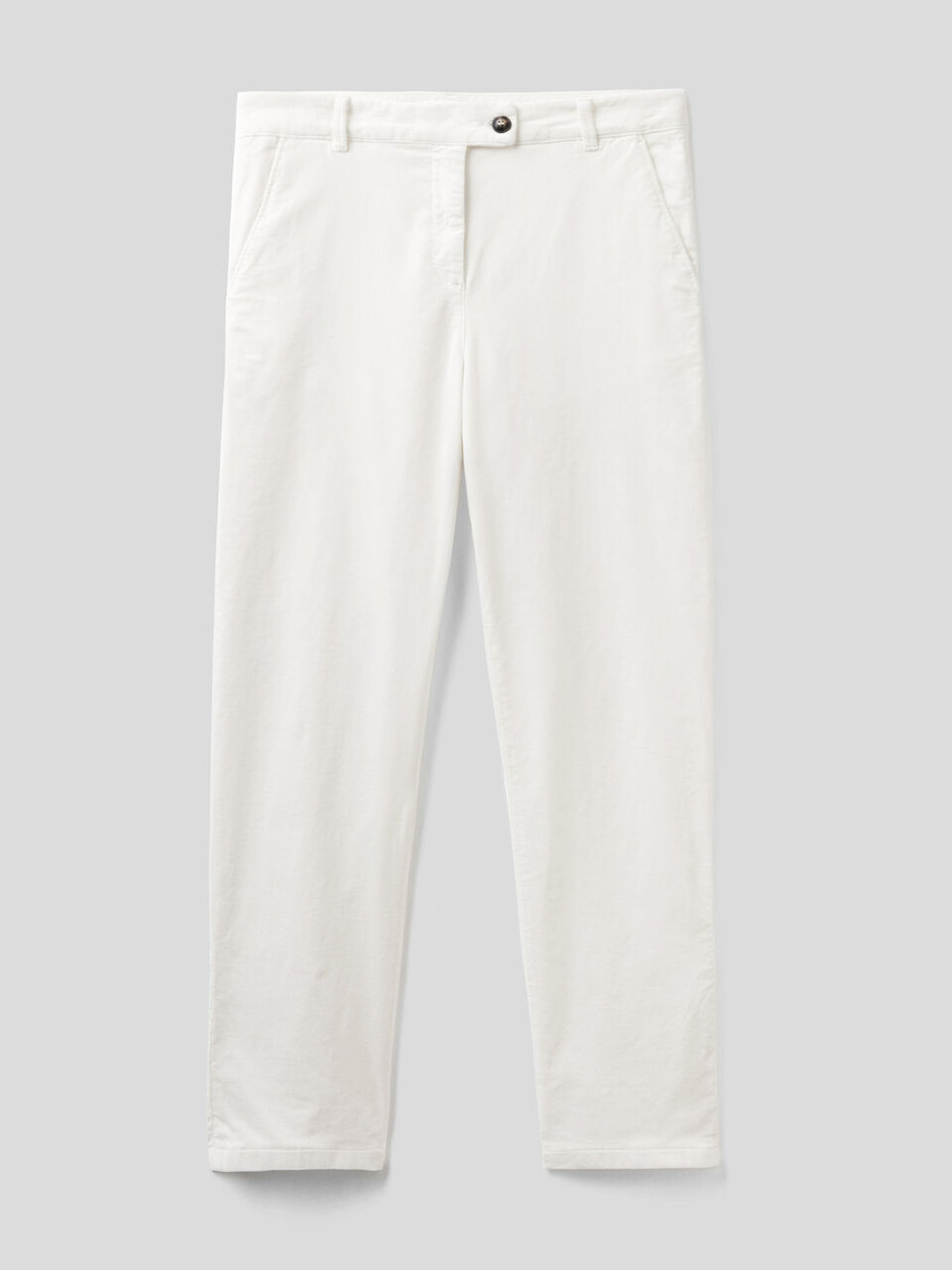 Chino trousers in velvet image number 1