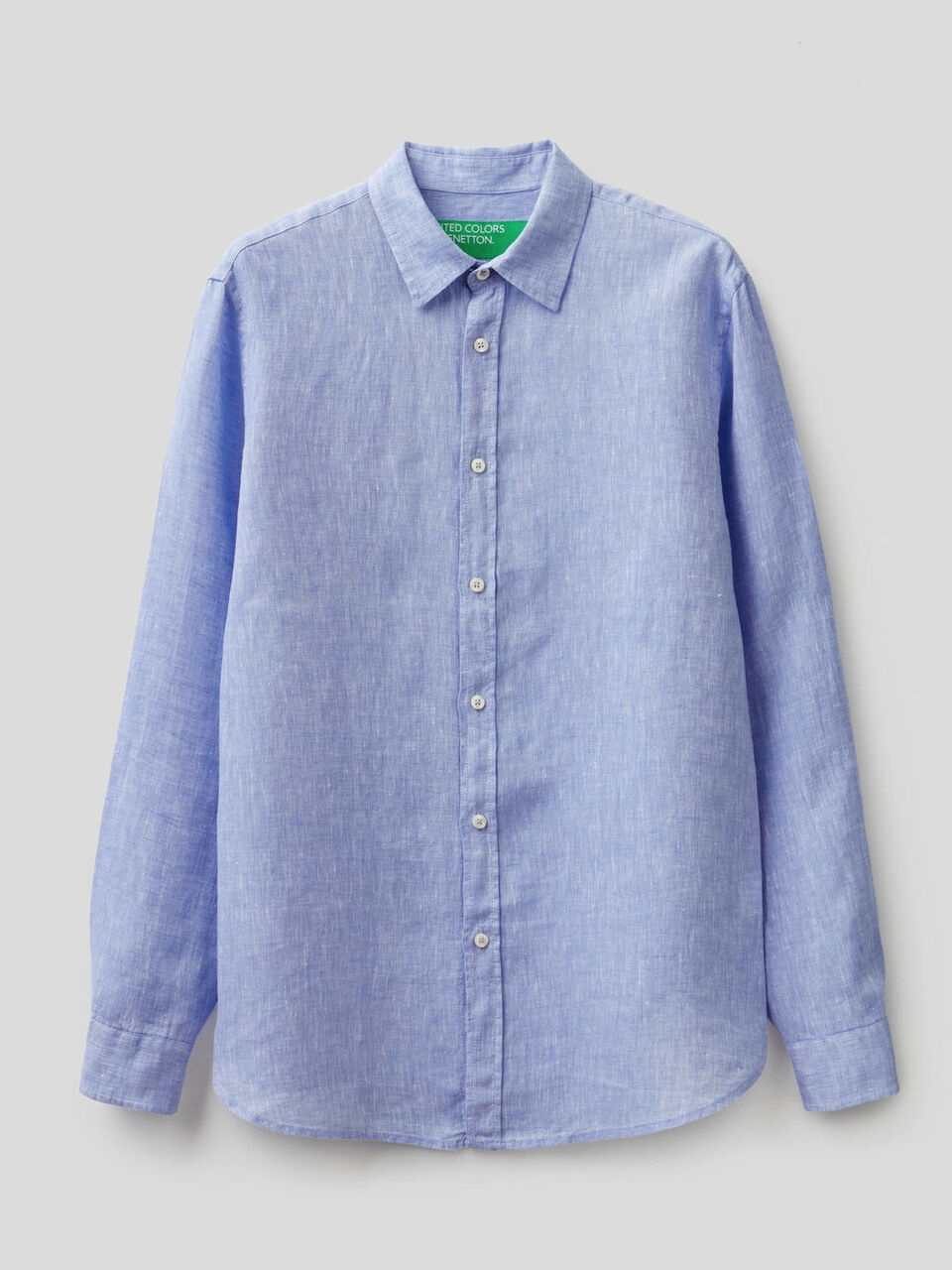 Shirt in pure linen image number null