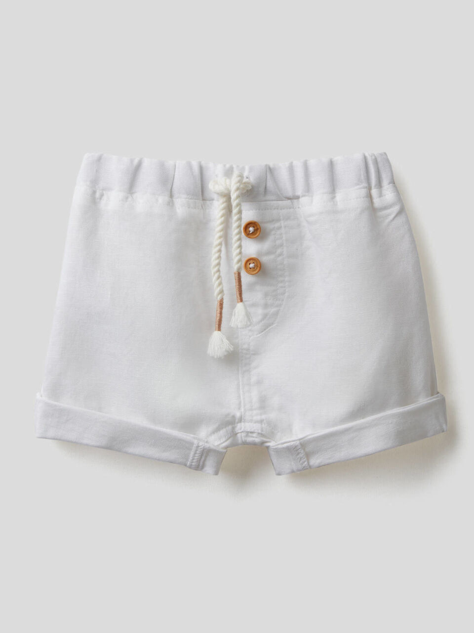 Shorts in linen blend image number null