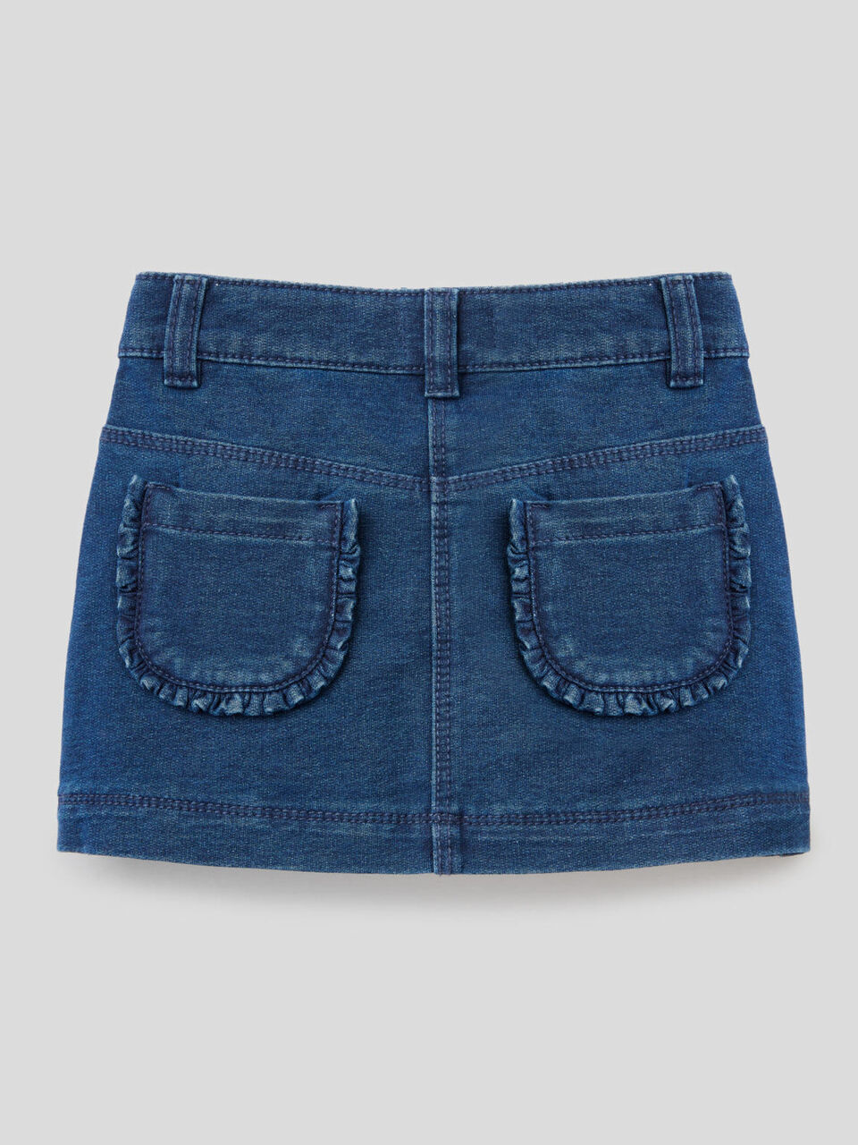 Mini skirt in denim look sweat image number null