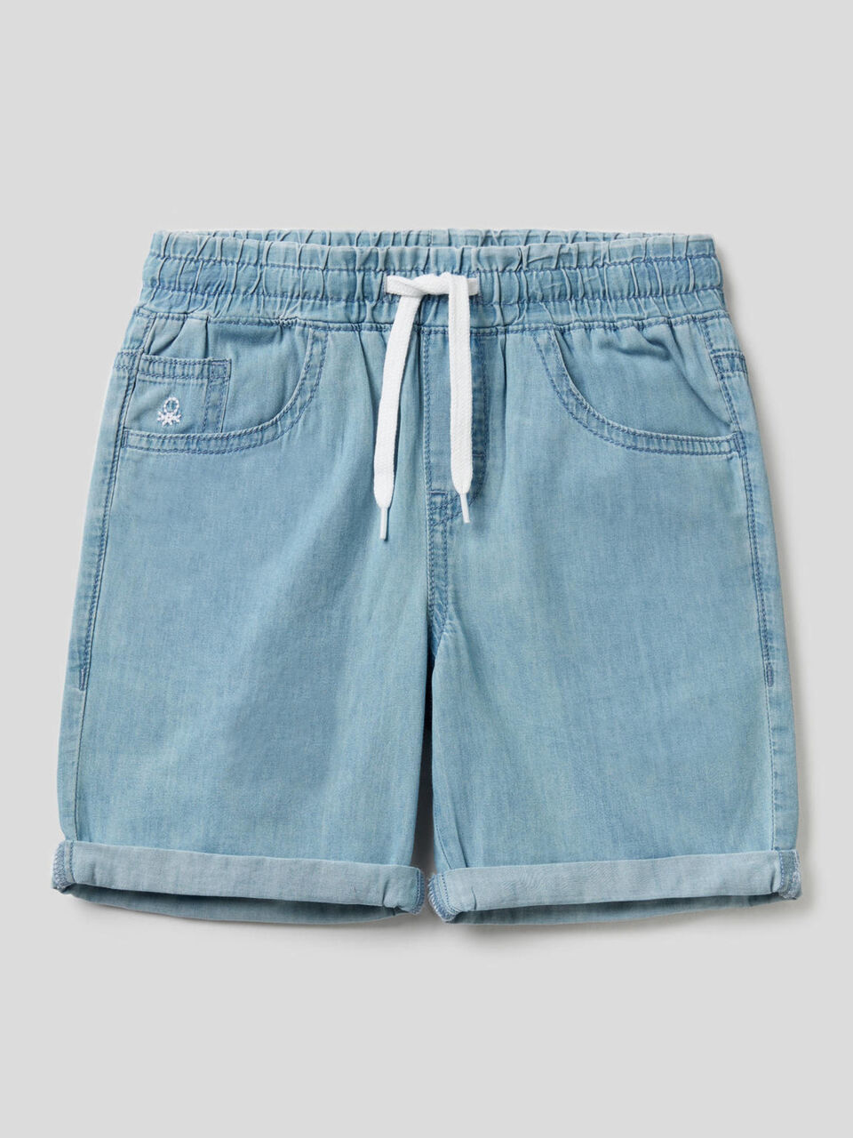 Bermudas in 100% cotton denim image number null