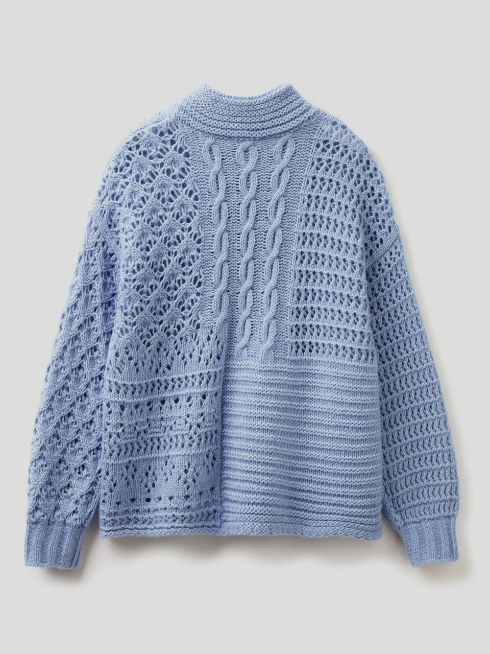 Knit sweater with high neck image number 2