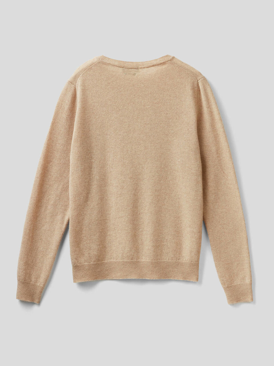 Crew neck sweater in pure virgin wool image number null
