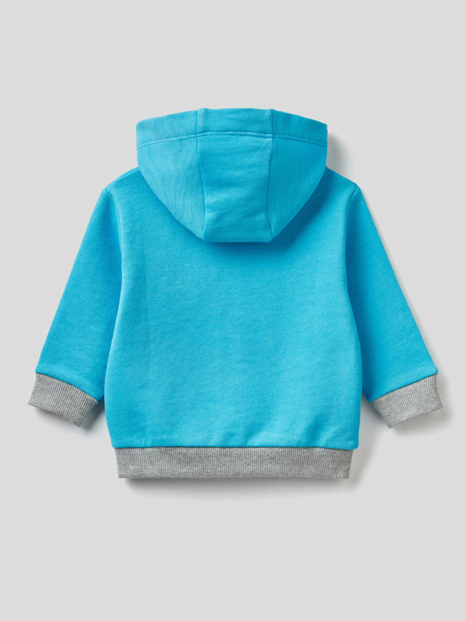100% cotton sweatshirt with zip and hood image number null