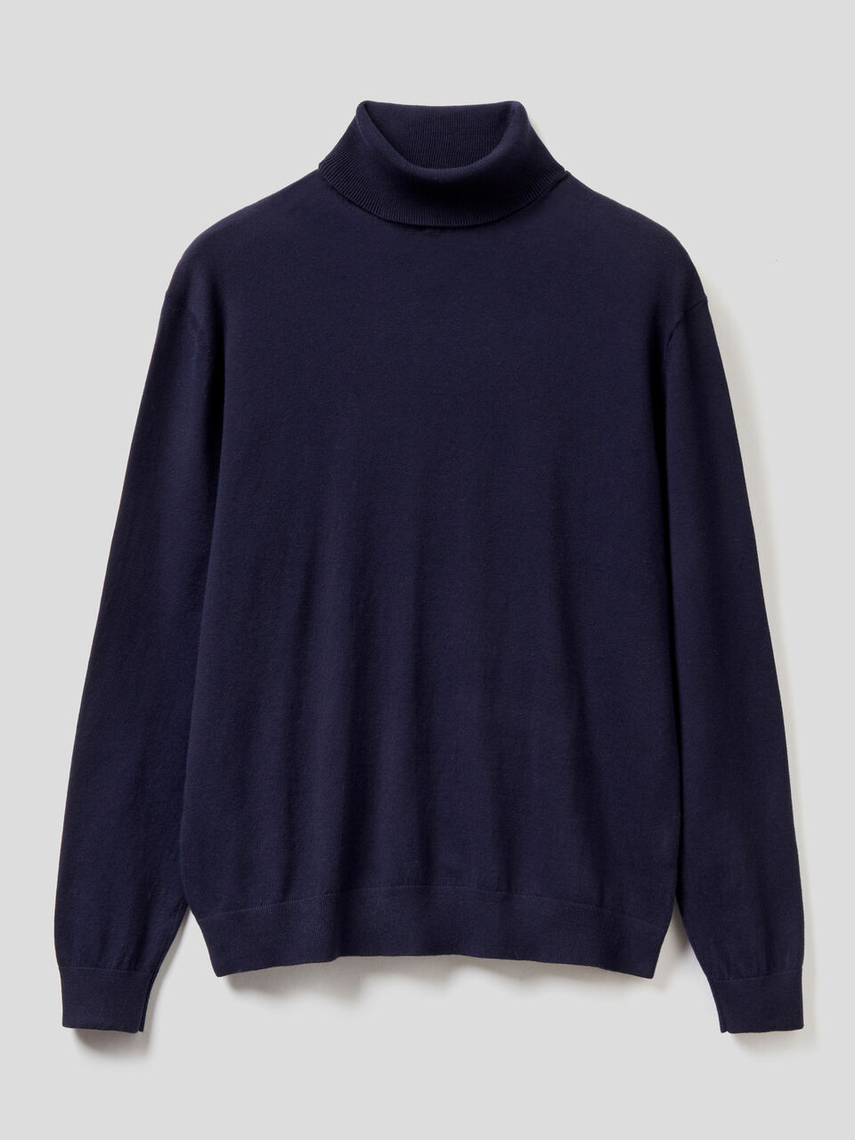 Turtleneck in lightweight cotton blend image number 1