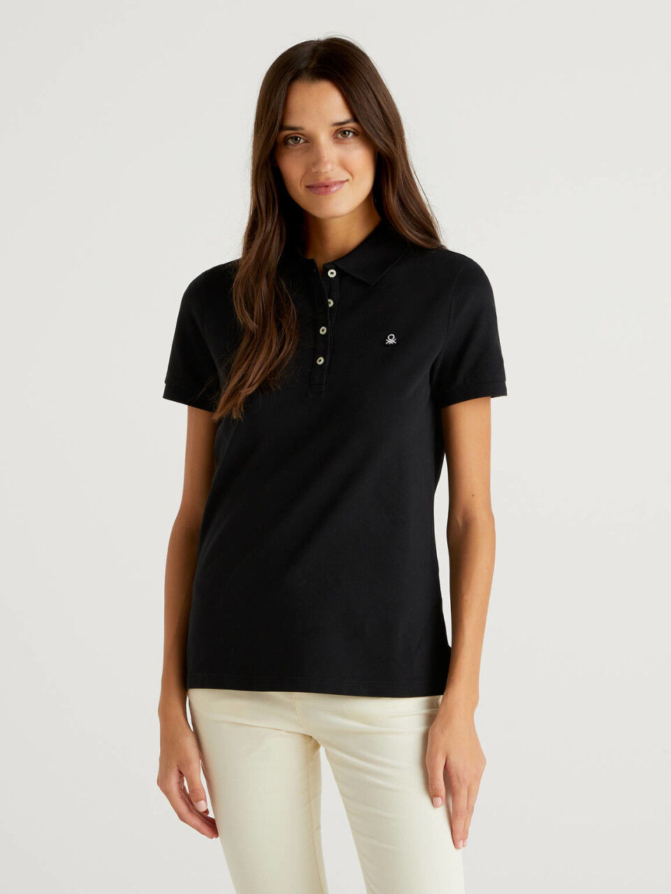girls black polo