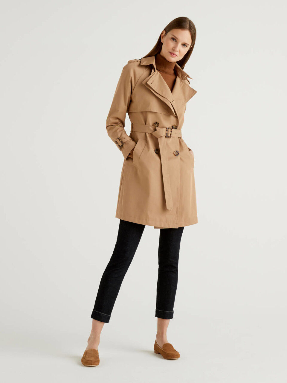 Trench donna benetton new arrivals