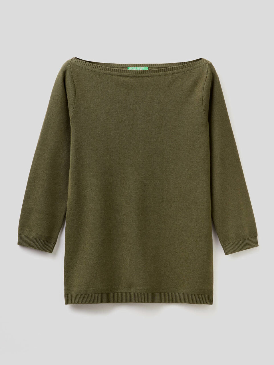 100% cotton boat neck sweater image number null