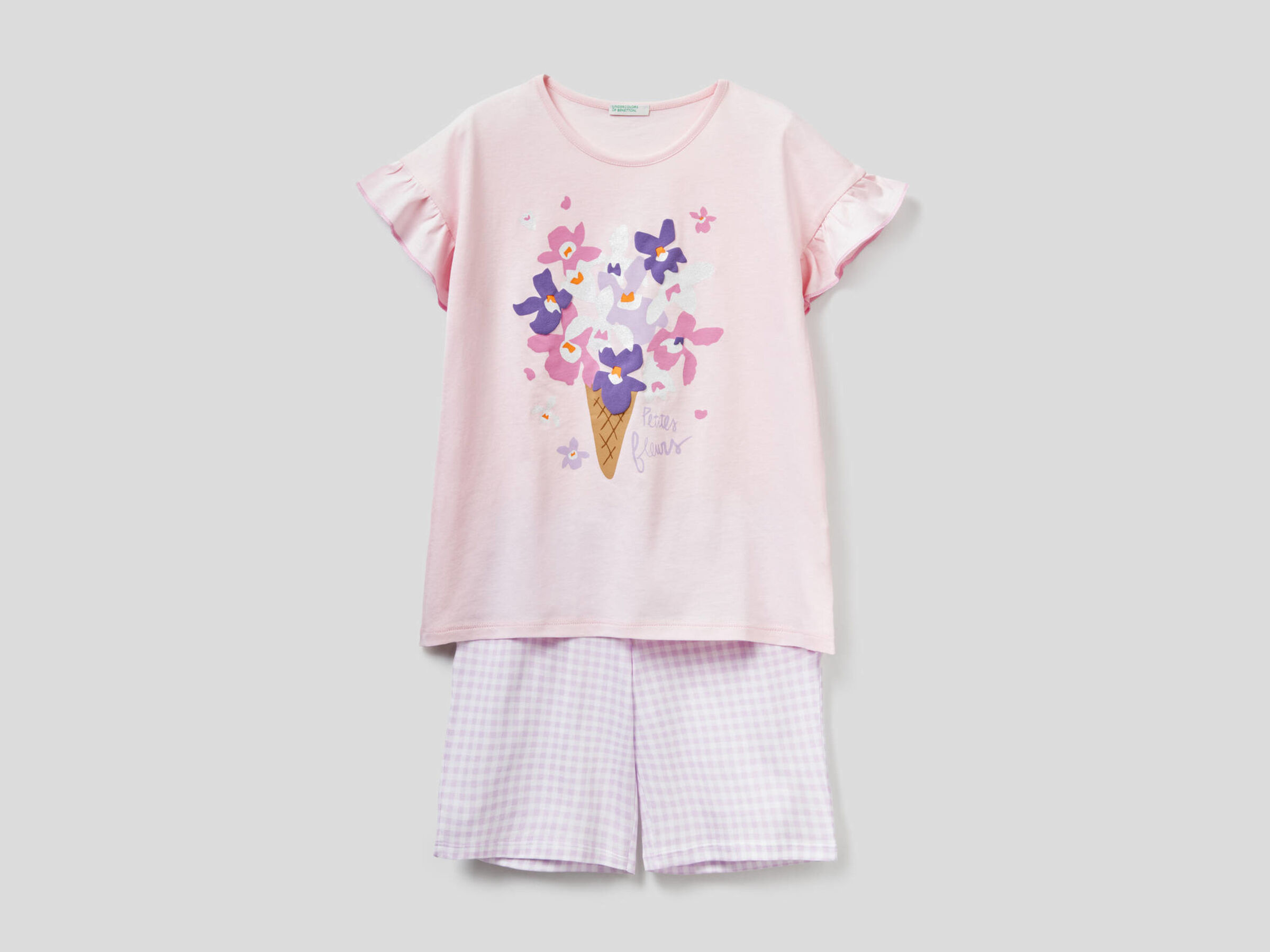 Short pyjamas with shirt and bermudas image number null