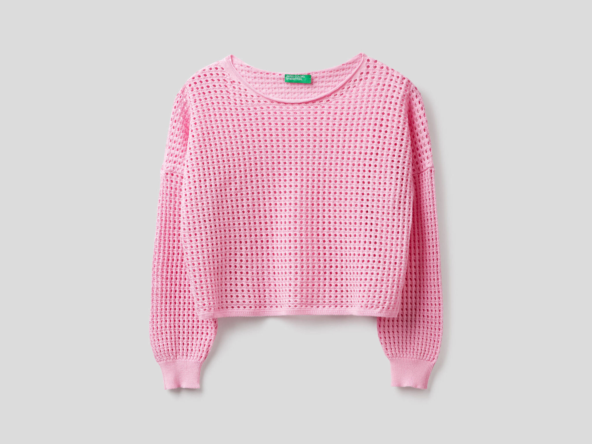 100% cotton perforated sweater image number null