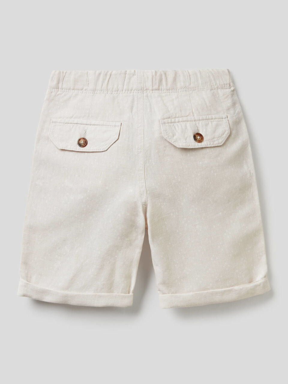 Bermudas in linen blend cotton image number 2