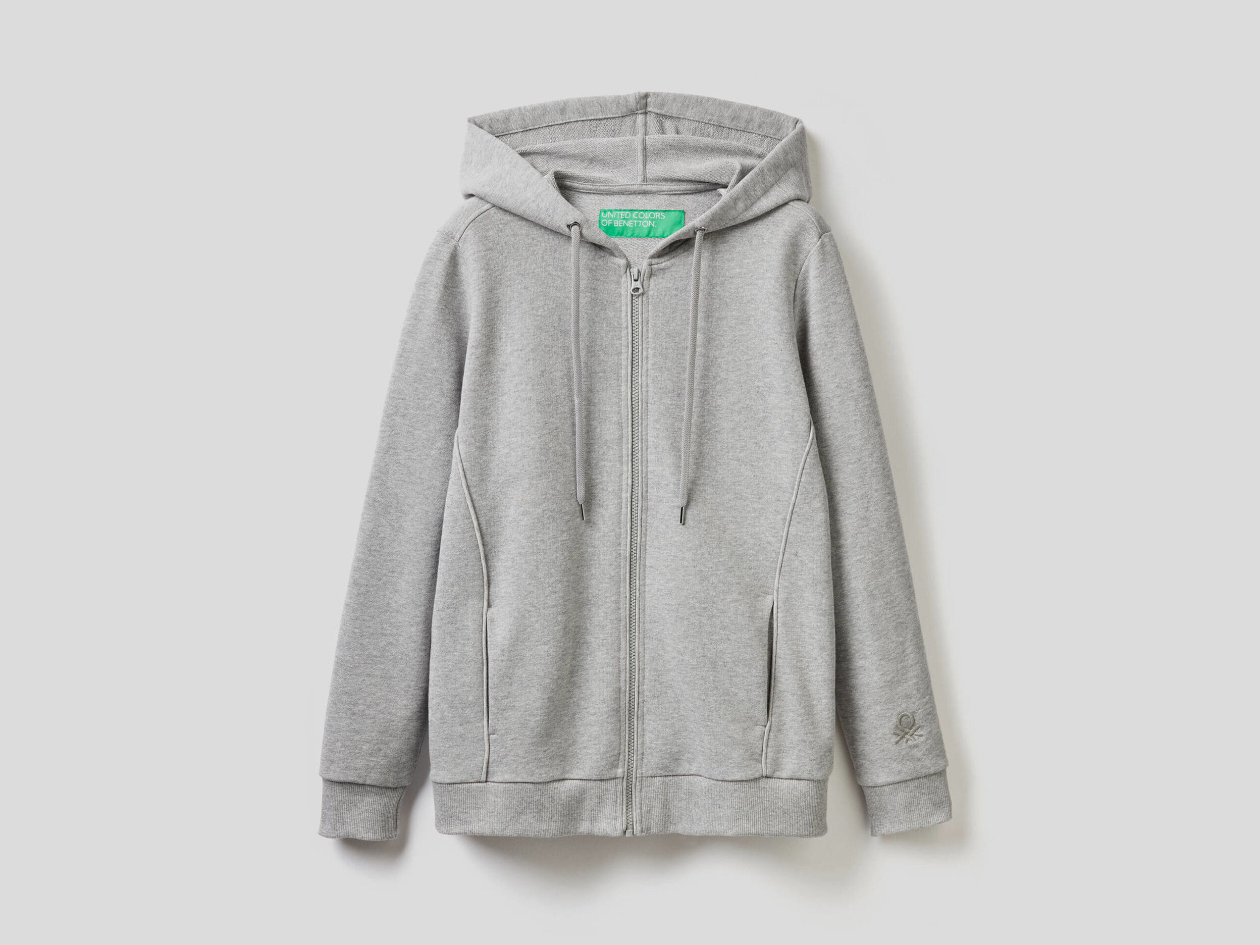 100 cotton white zip up hoodie