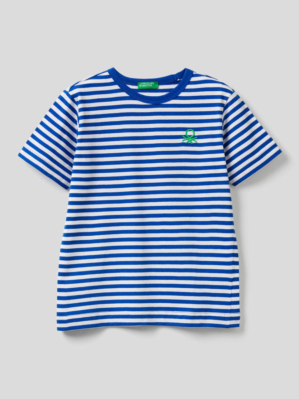 Striped t-shirt in 100% cotton image number null