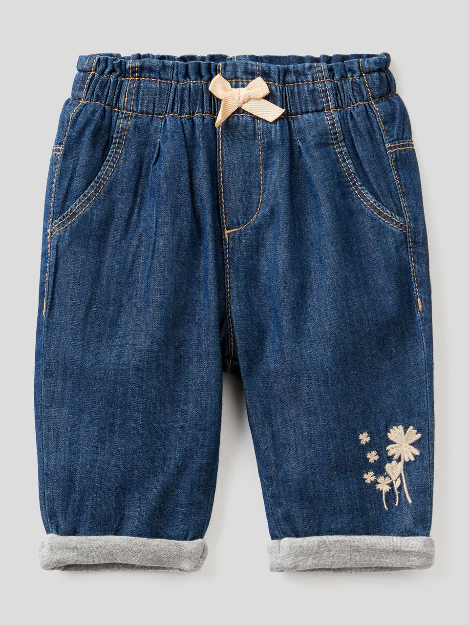 Long trousers in 100% cotton image number 1