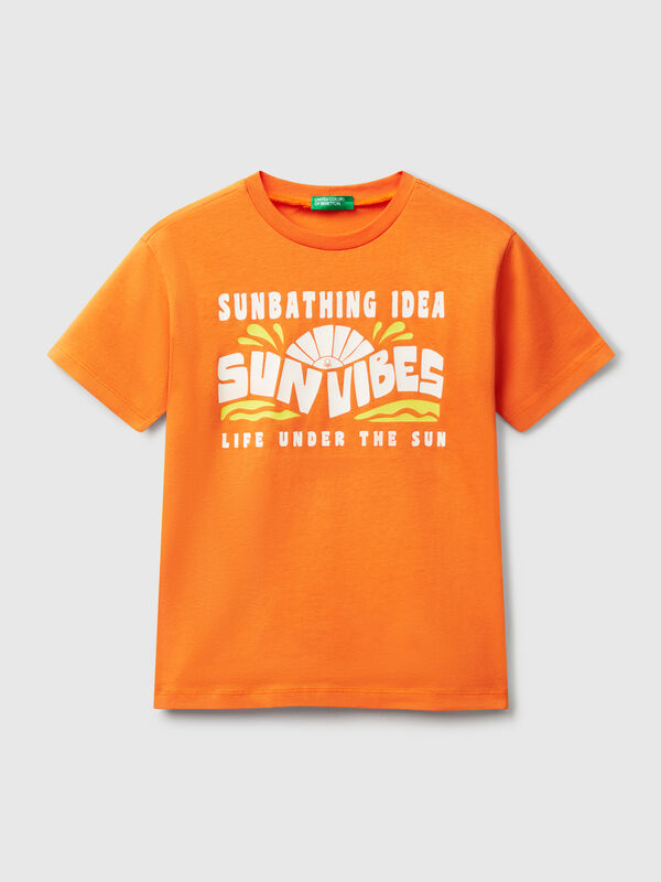 T-shirt with neon print Junior Boy