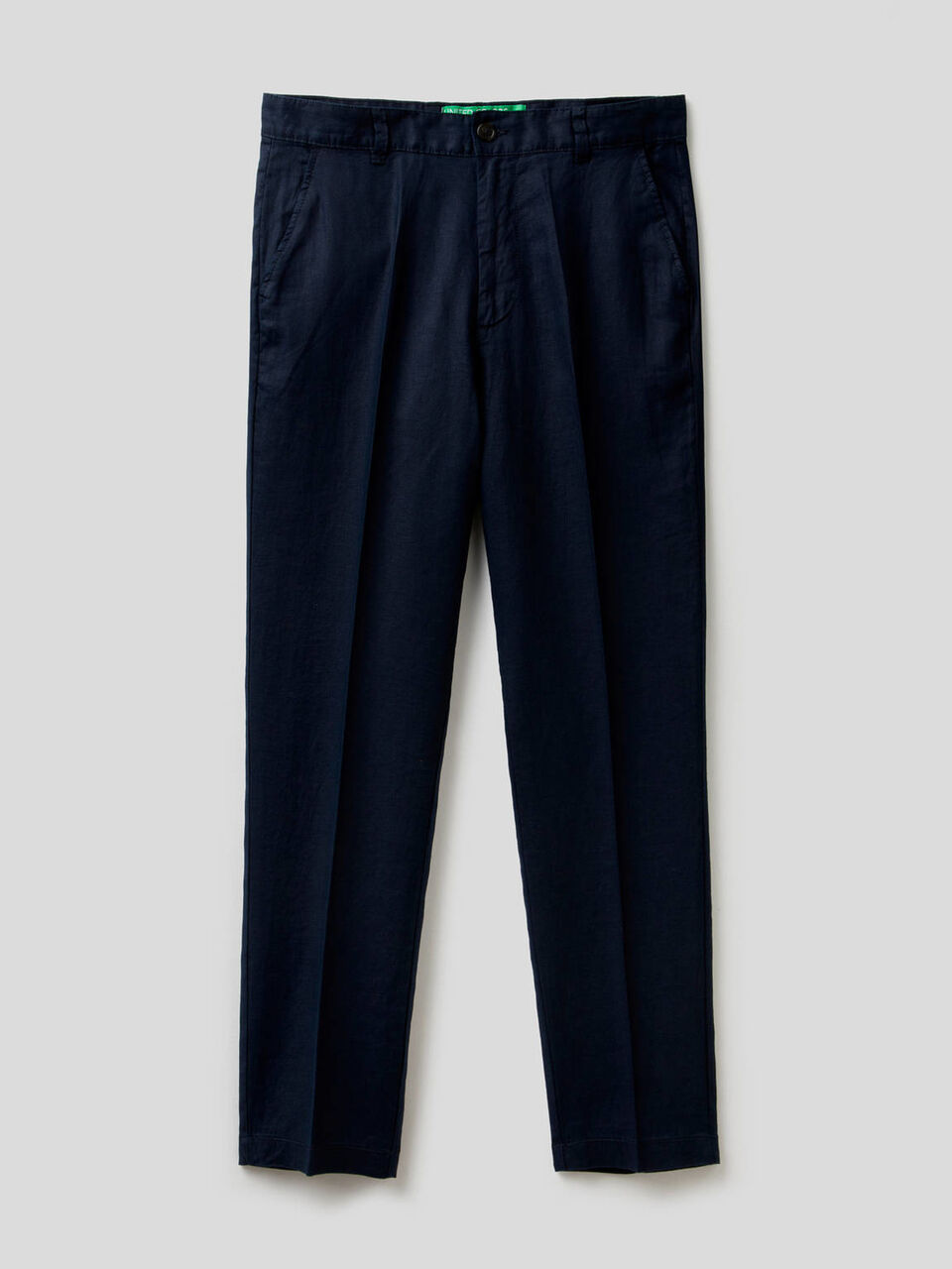 Chinos in pure linen image number null
