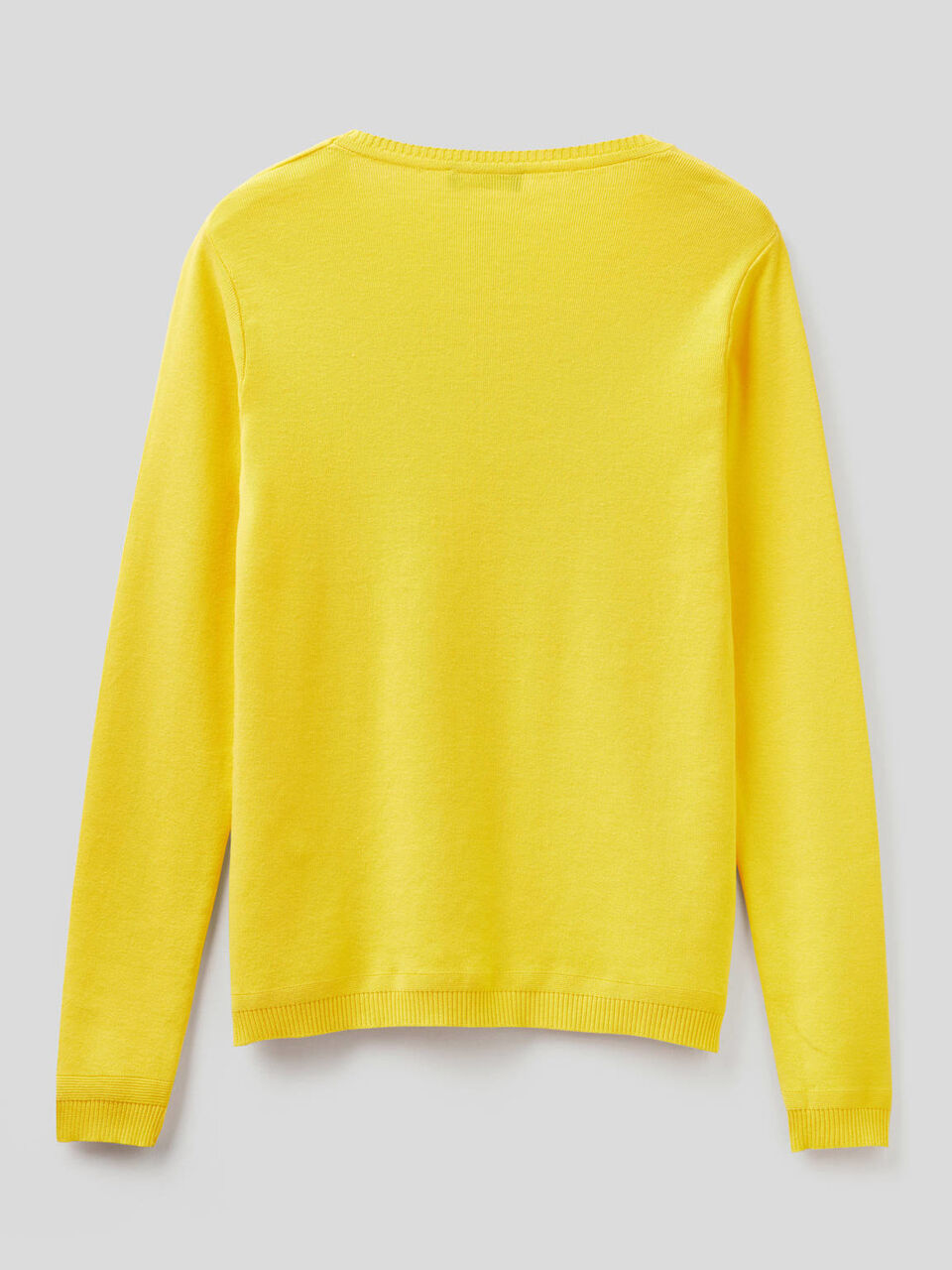 Crew neck sweater in pure cotton image number null