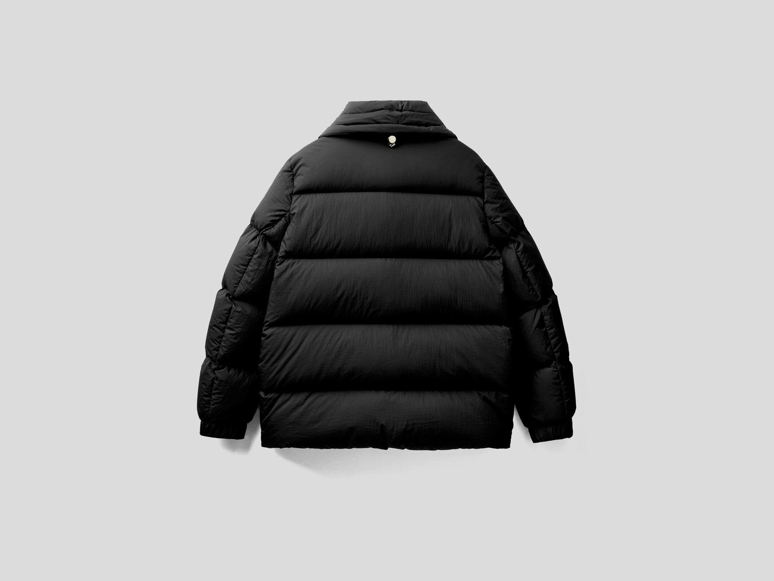 high collar puffer jacket