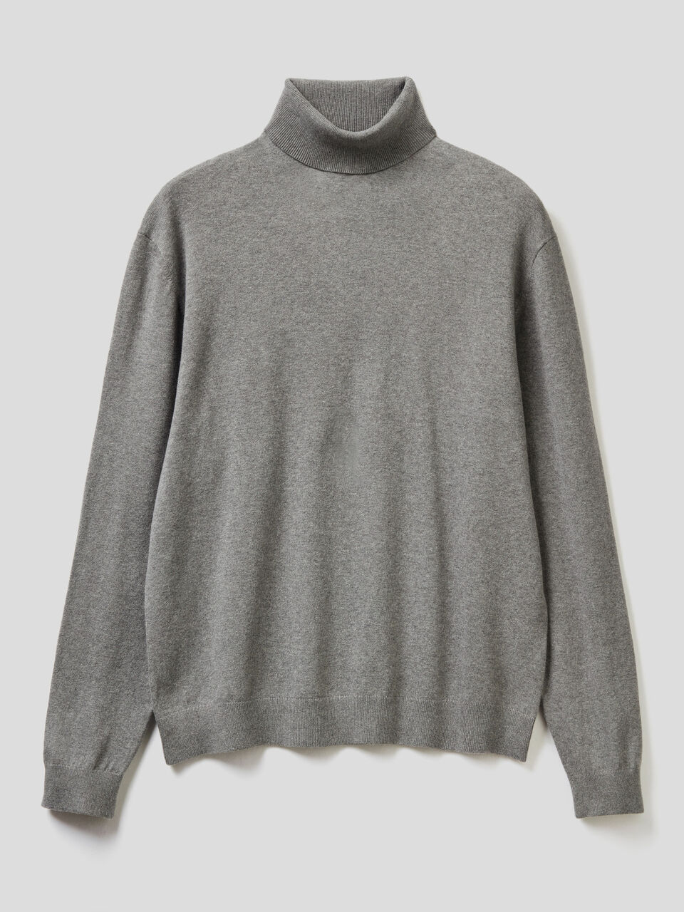 Turtleneck in lightweight cotton blend image number 1