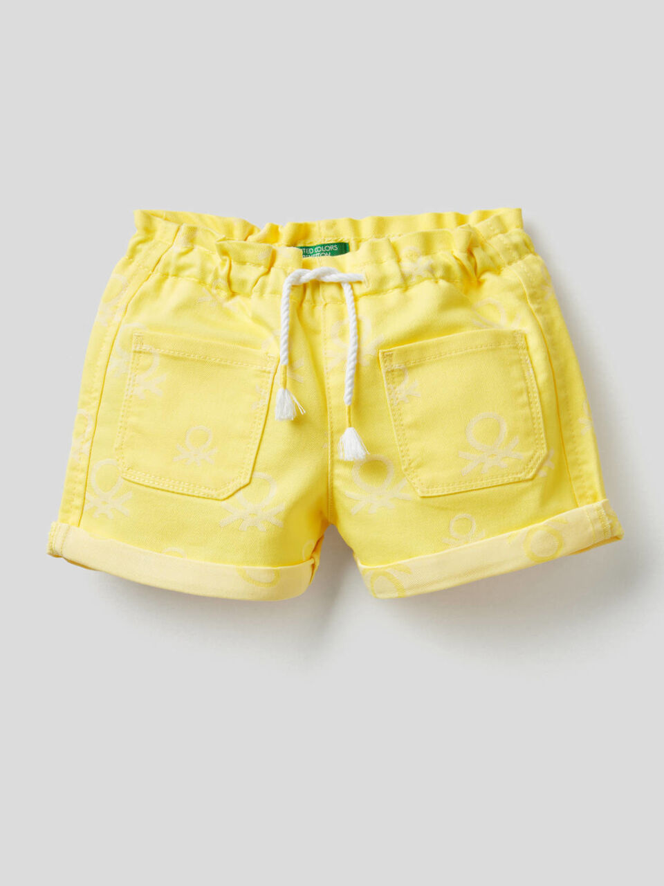 Shorts in logoed denim image number null