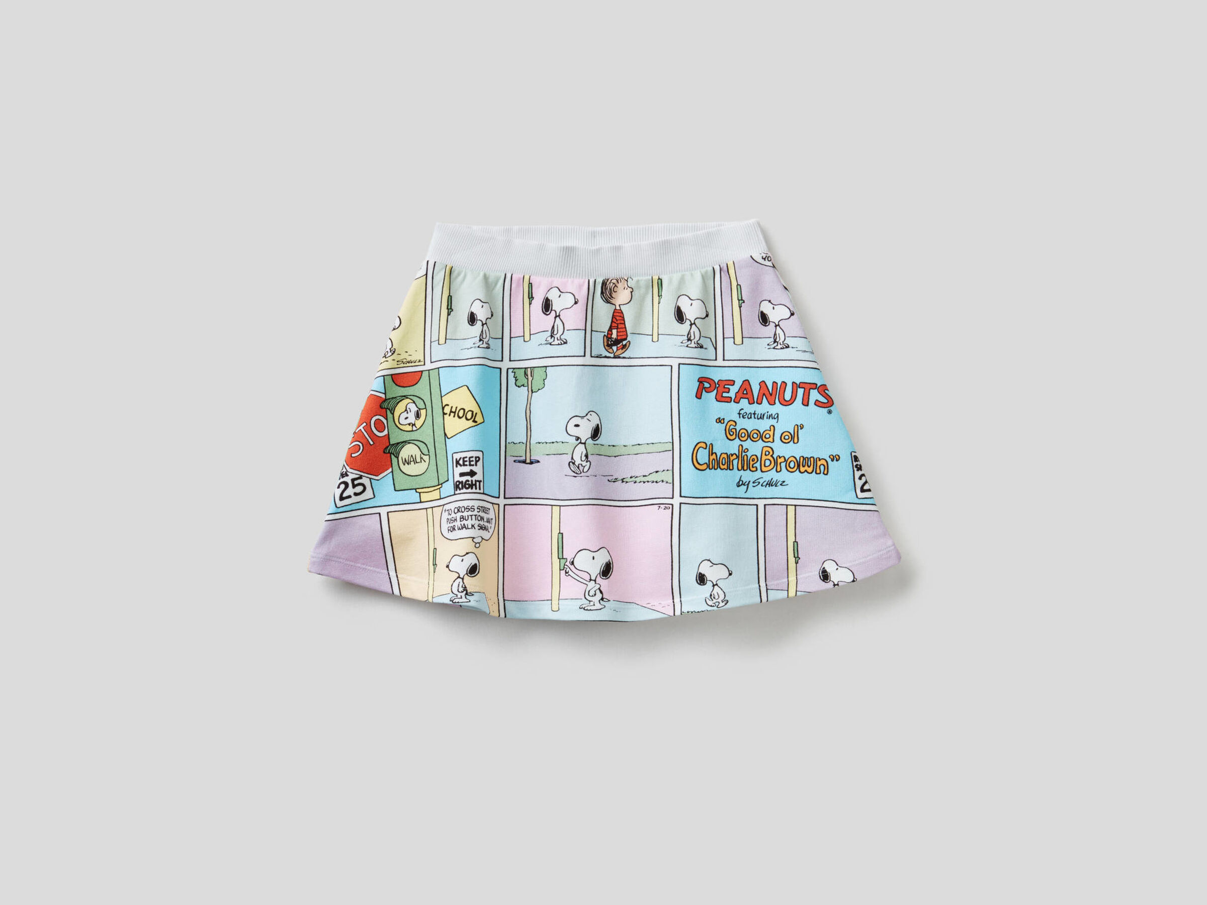 Sweat skirt with comic book print image number null
