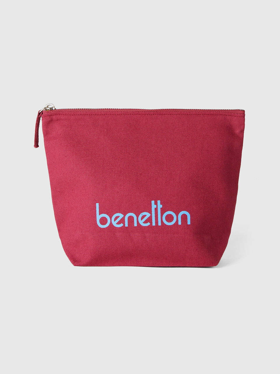 Burgundy clutch in pure cotton image number 1