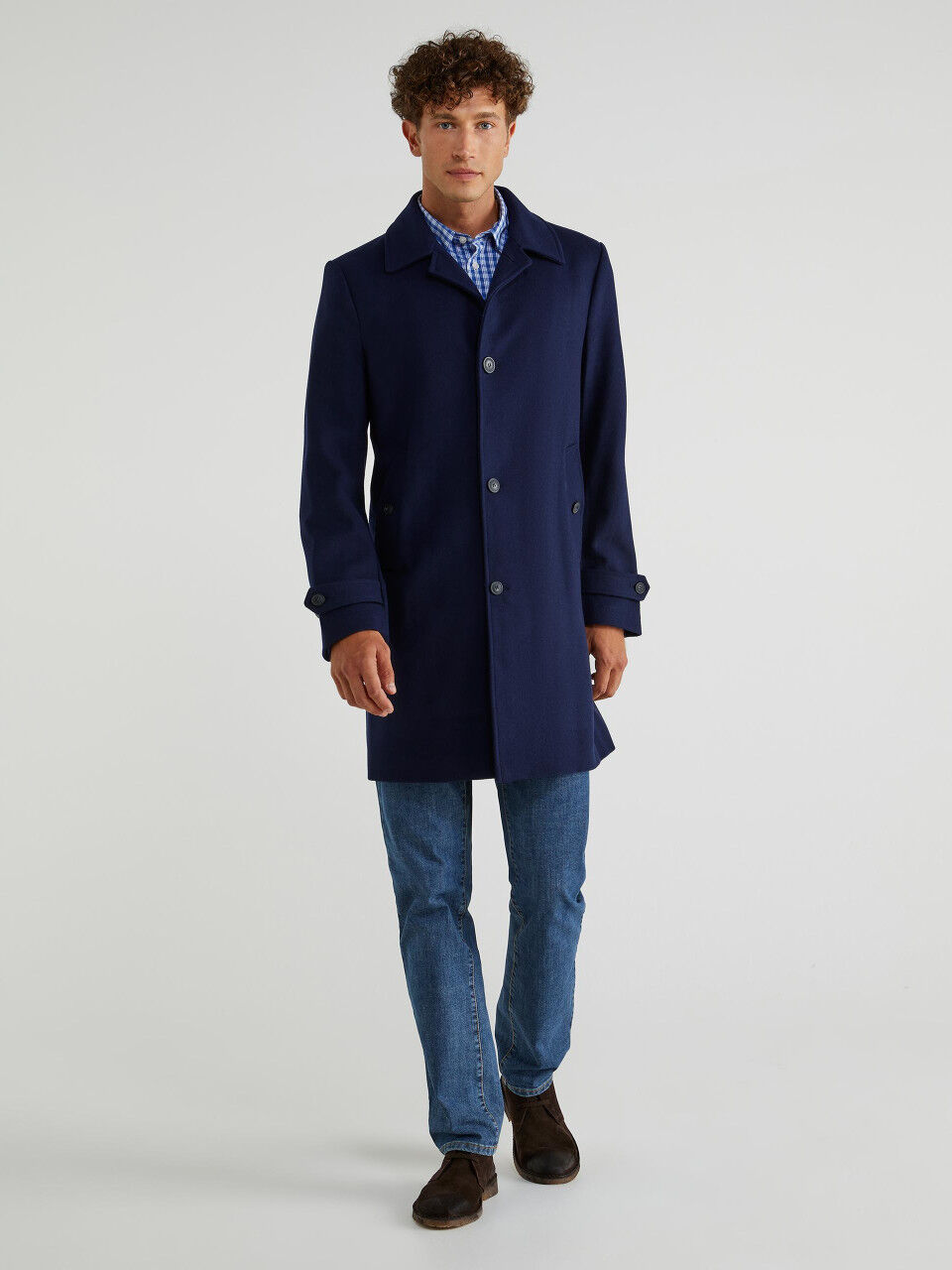 mens short overcoat