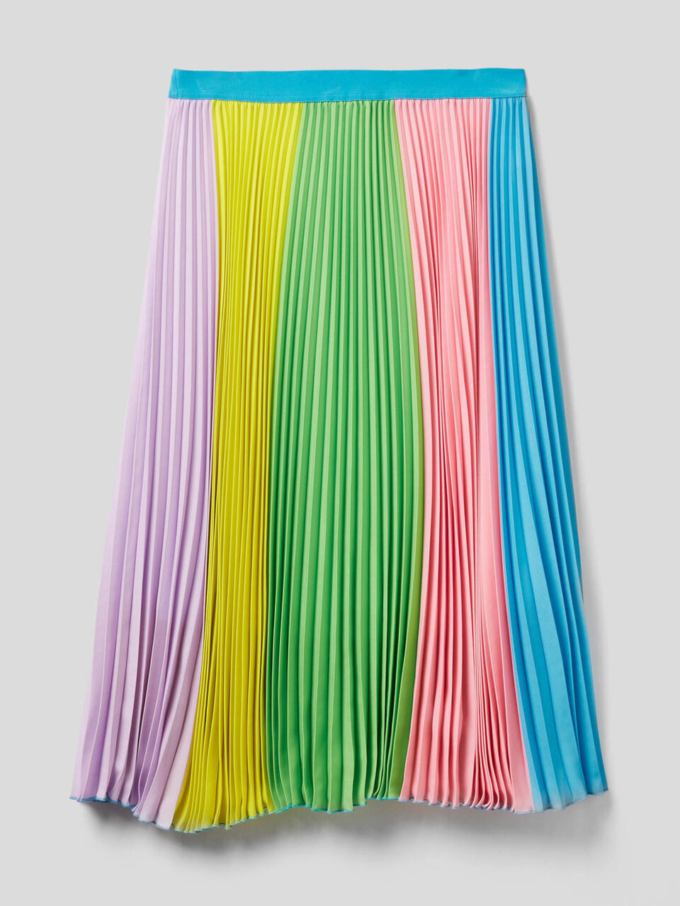 Pleated multicolor skirt image number null