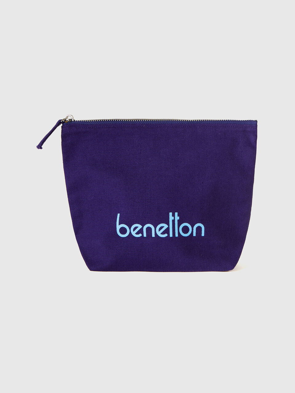 Blue clutch in pure cotton image number 1