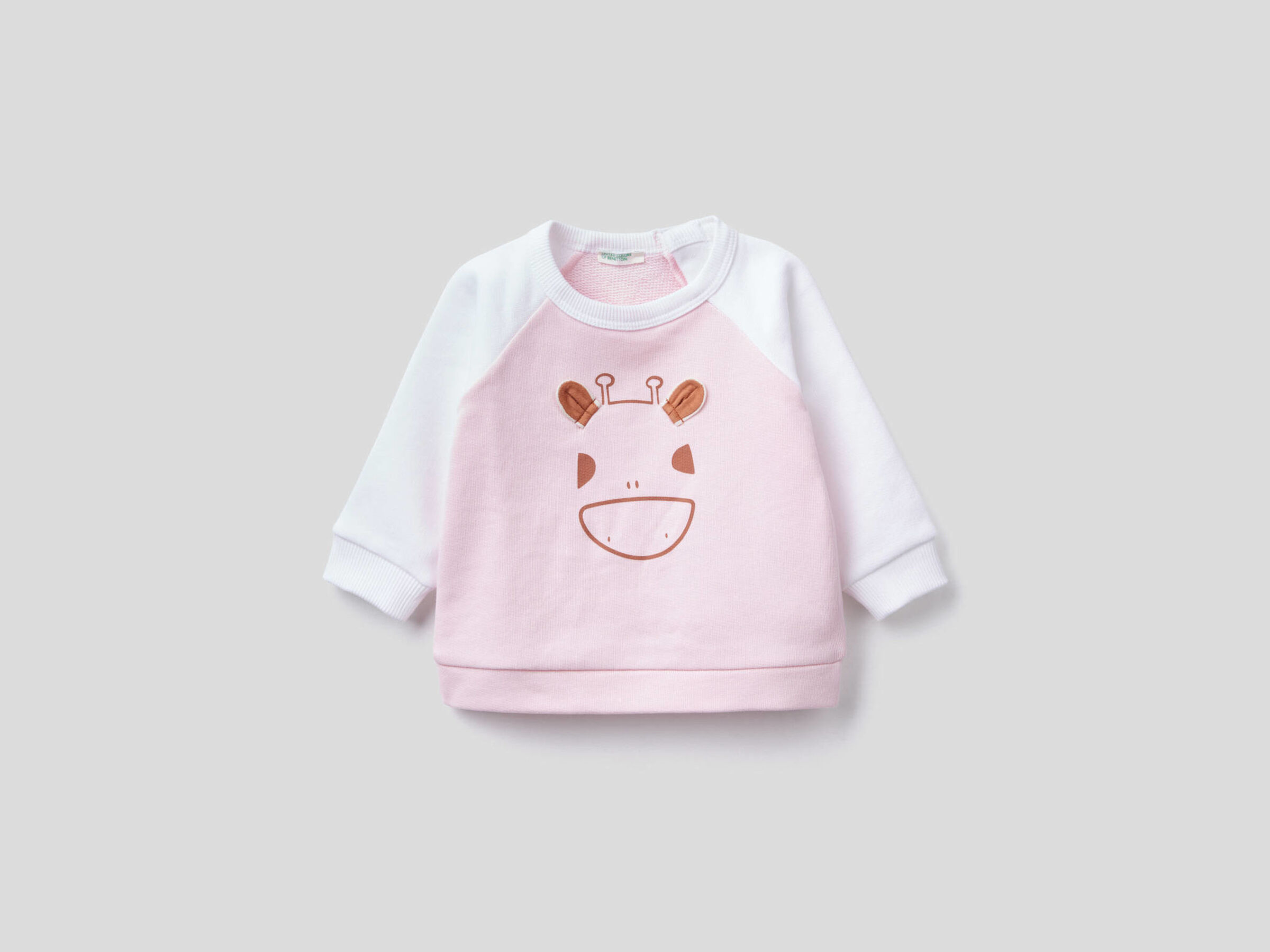 Organic cotton sweatshirt with print image number null
