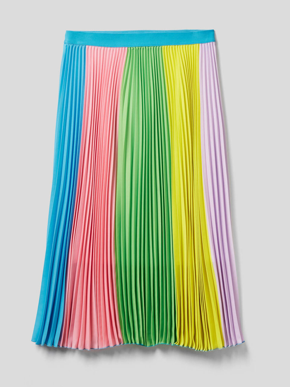 Pleated multicolor skirt image number null