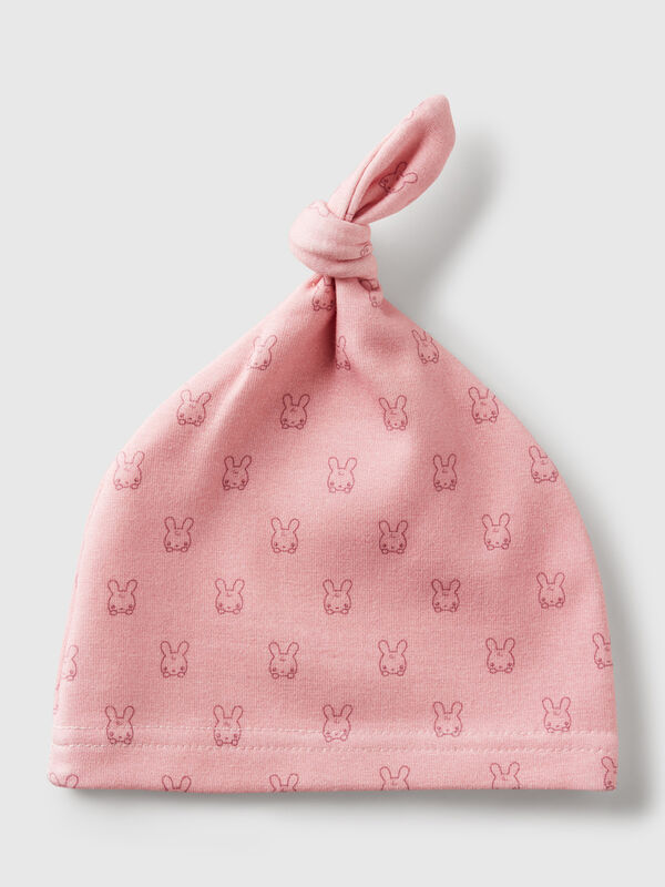 Printed hat with knot New Born (0-18 months)