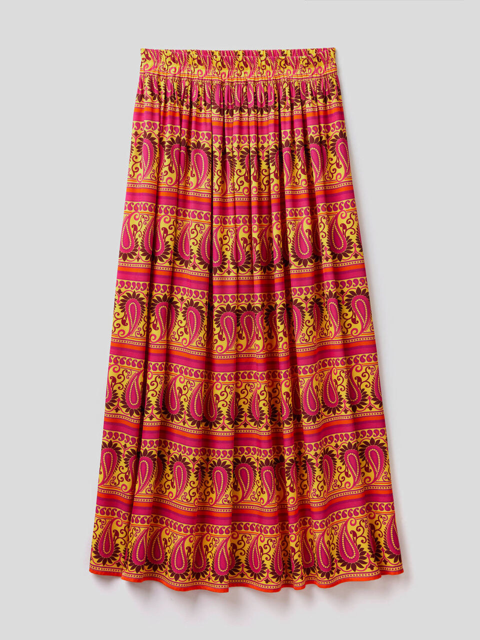 Long printed skirt image number null