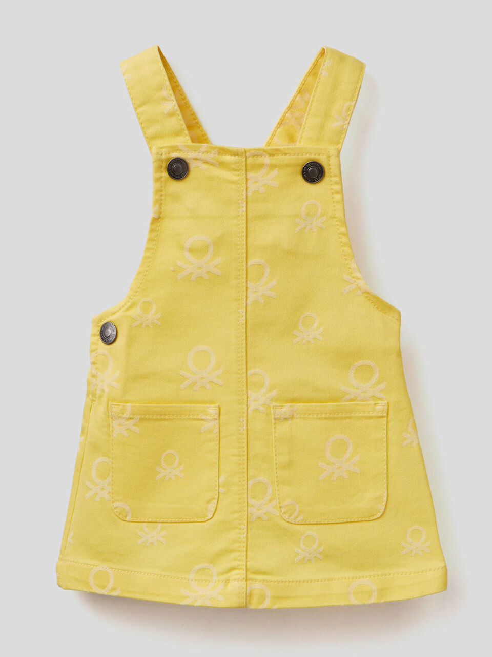 Logo-patterned overall skirt image number null