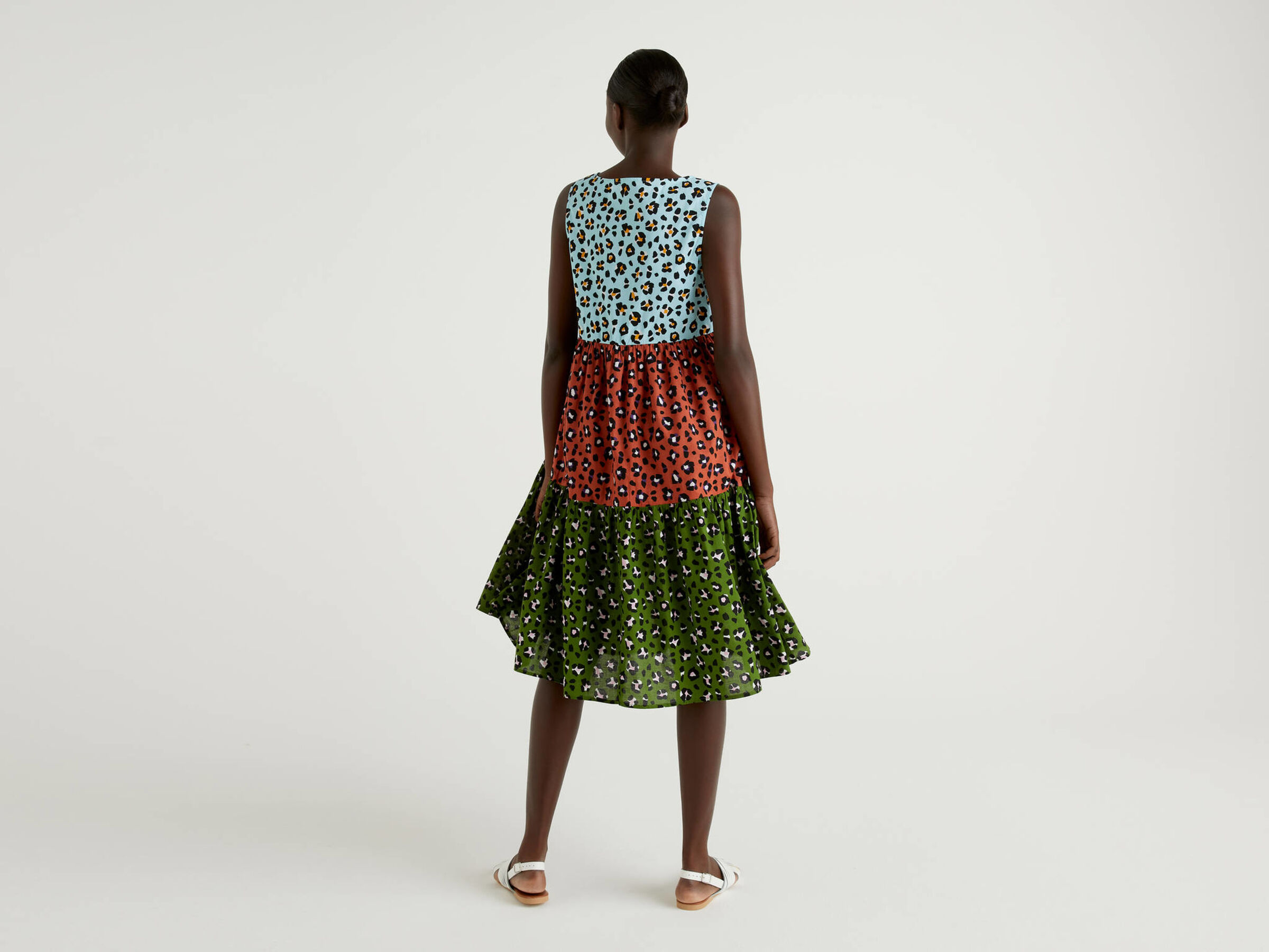 Multicolor animal print dress image number null