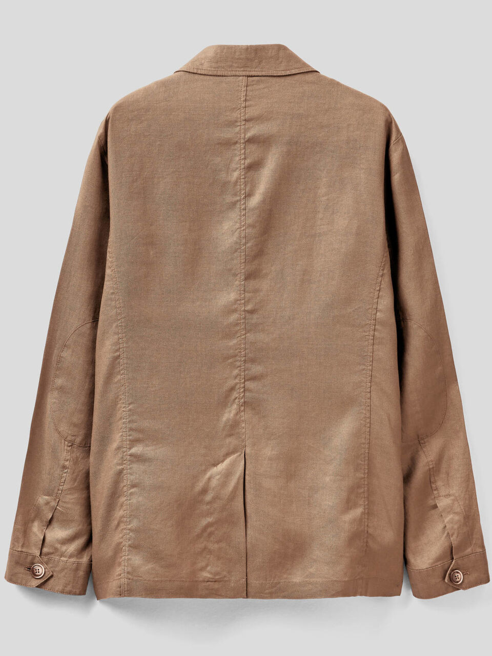 Pure linen jacket with pockets image number null