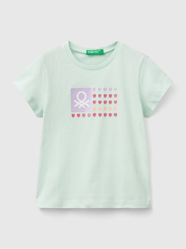 T-shirt with glitter print Junior Girl