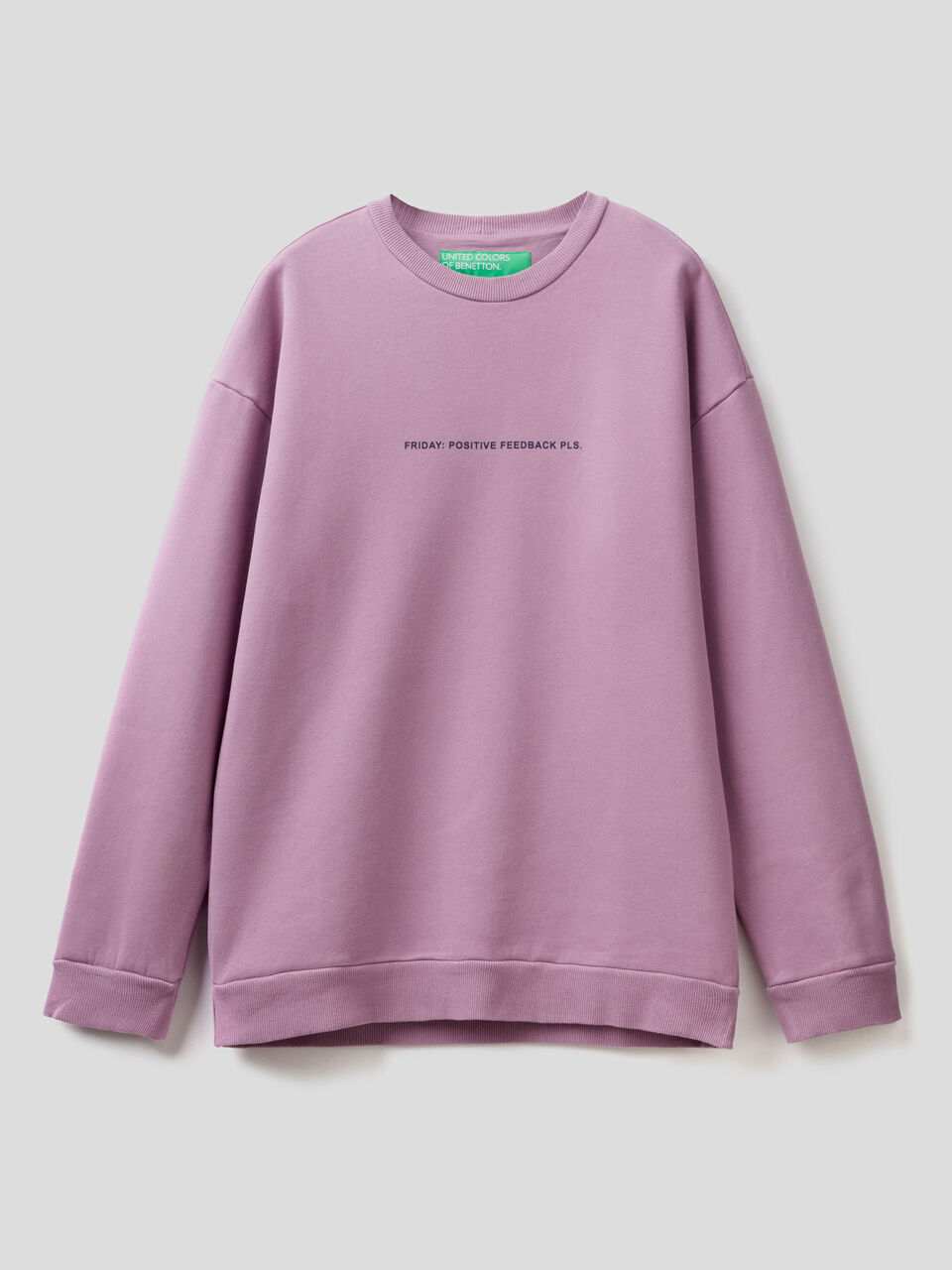 Cotton blend sweatshirt with print image number 1