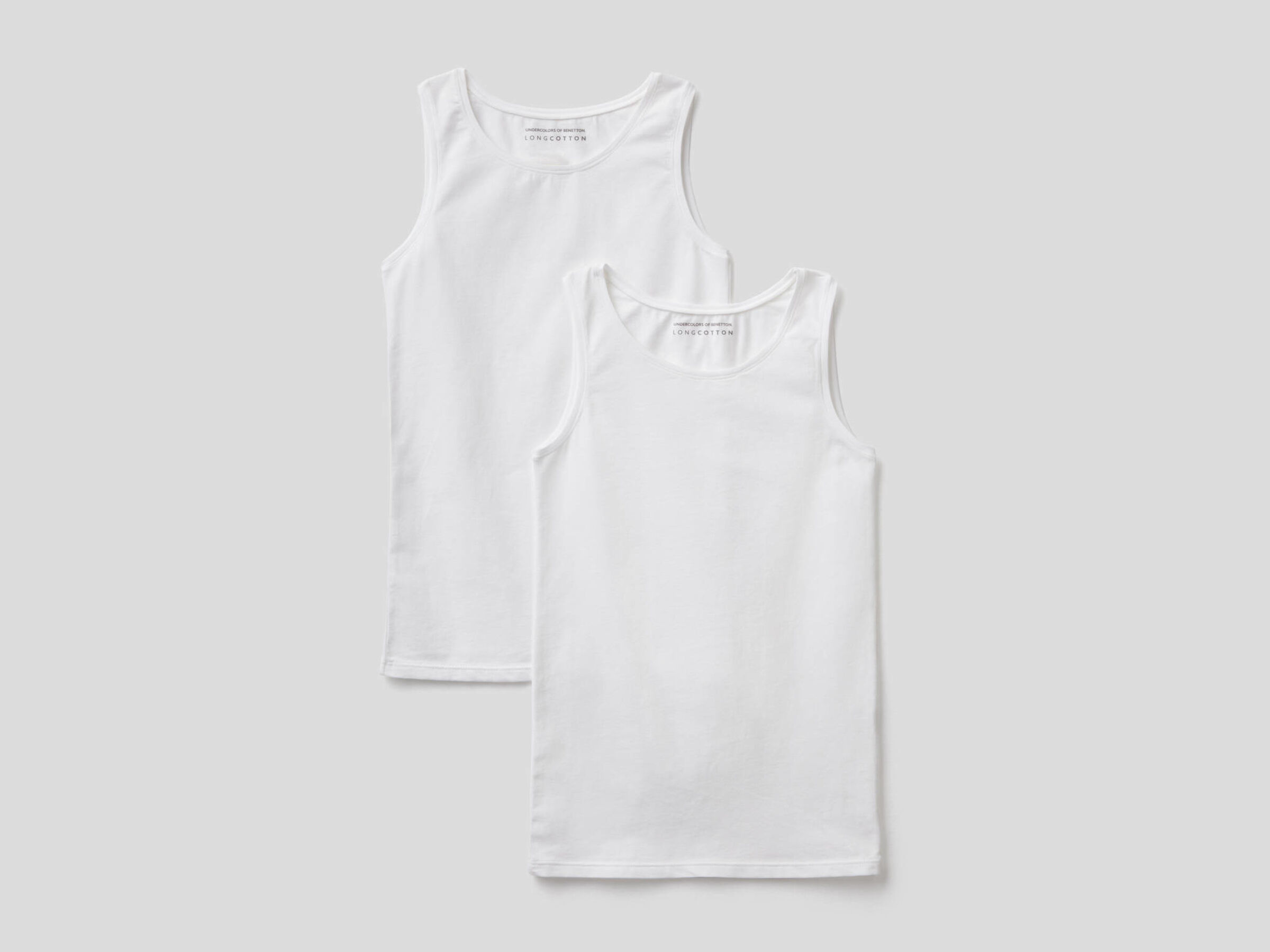 Set of two white camisoles image number null