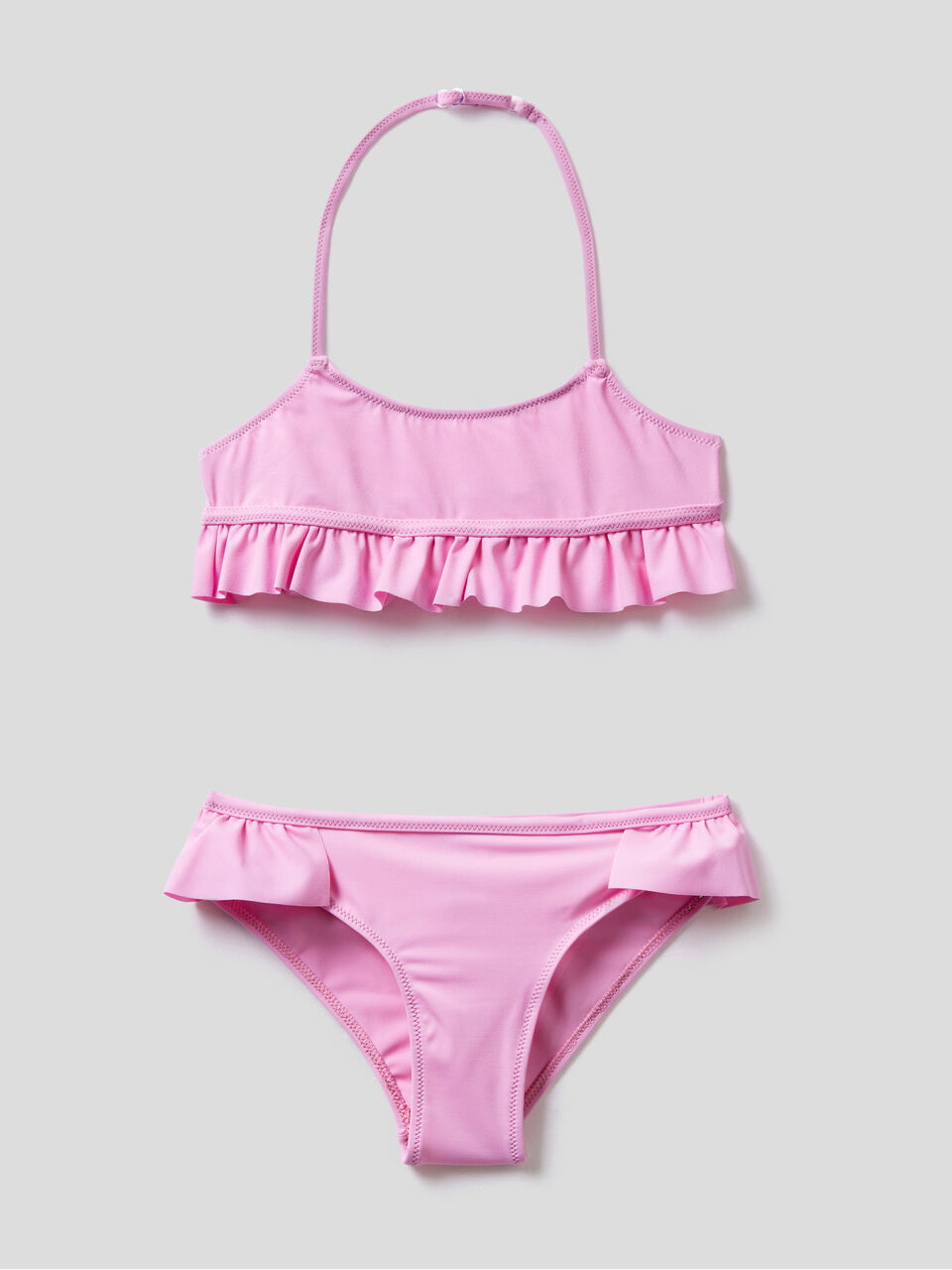 Bikini with frills in ECONYL® image number 1
