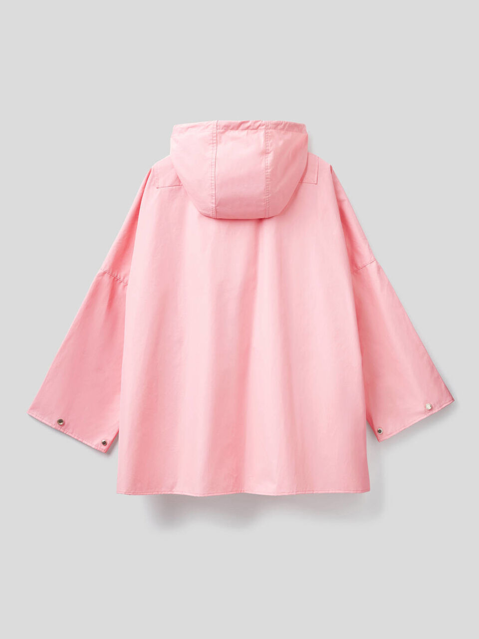 Jacket with hood and drawstring image number null