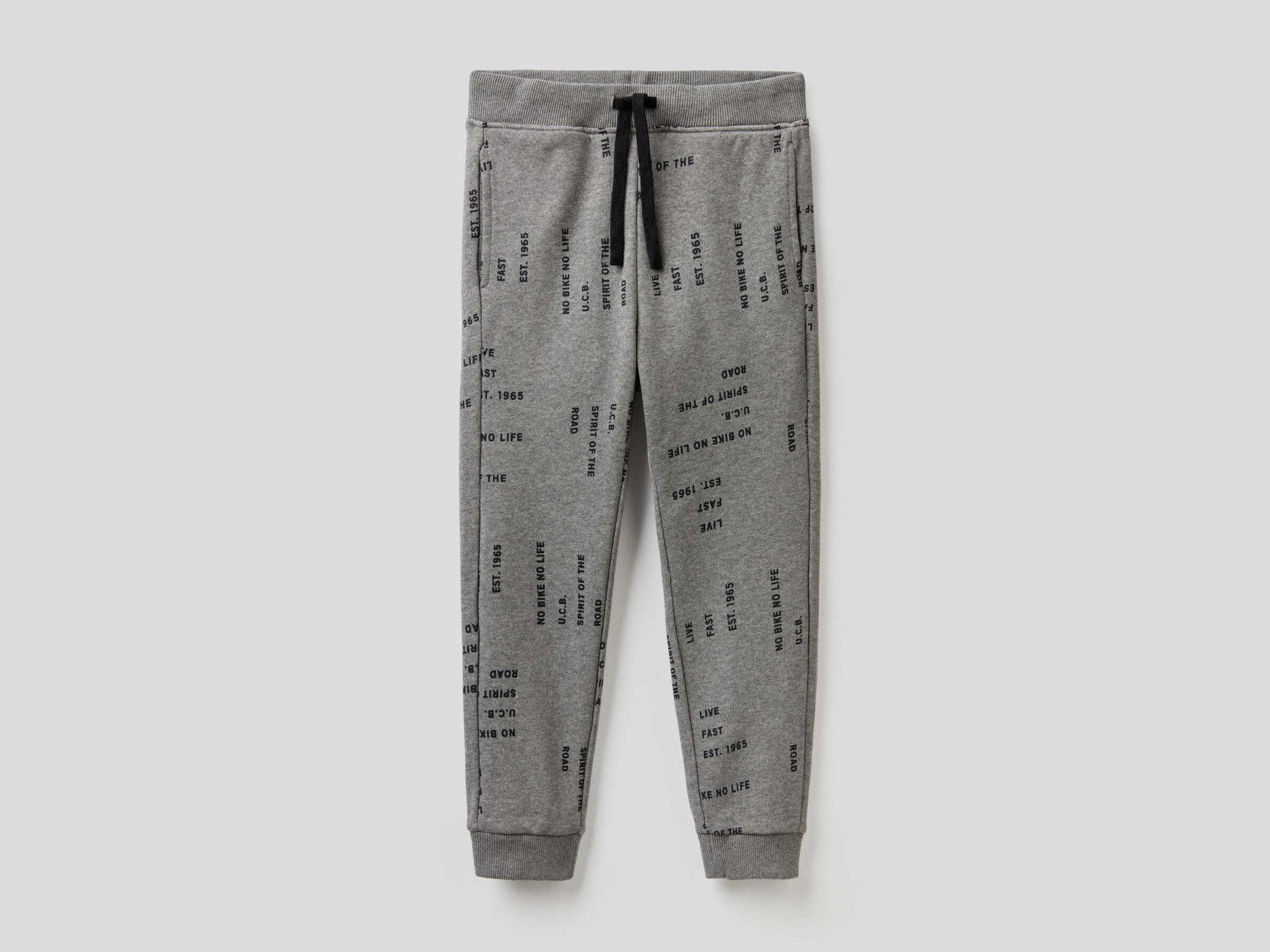 Pattern print sweatpants image number null