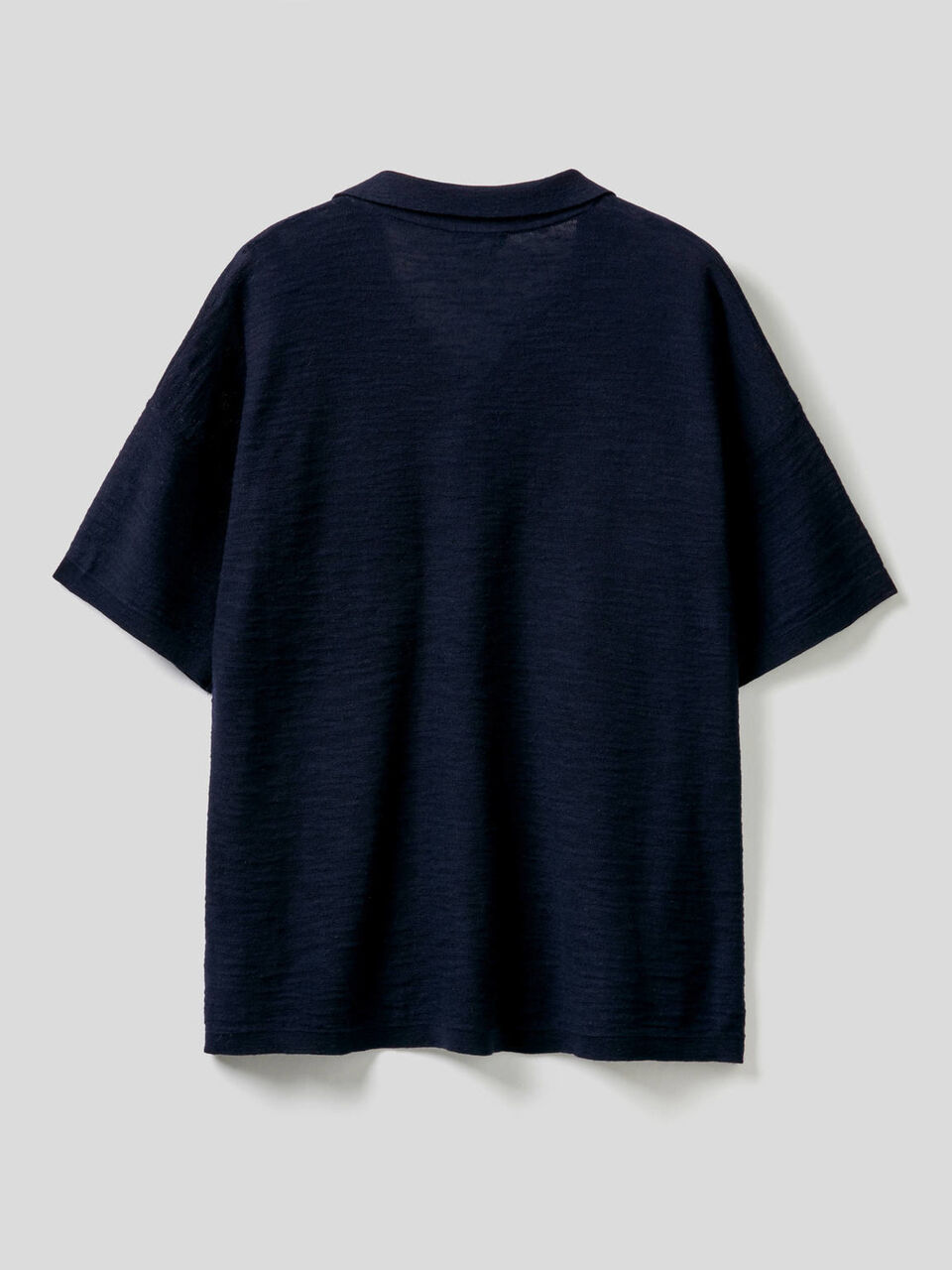 Polo in linen blend cotton image number null