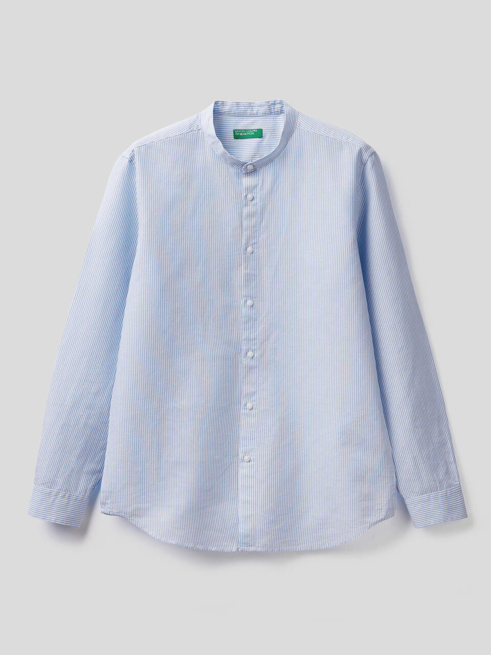 Shirt with Mandarin collar image number null