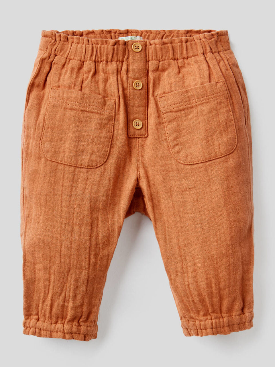 Trousers with gathered waist and bottom image number null